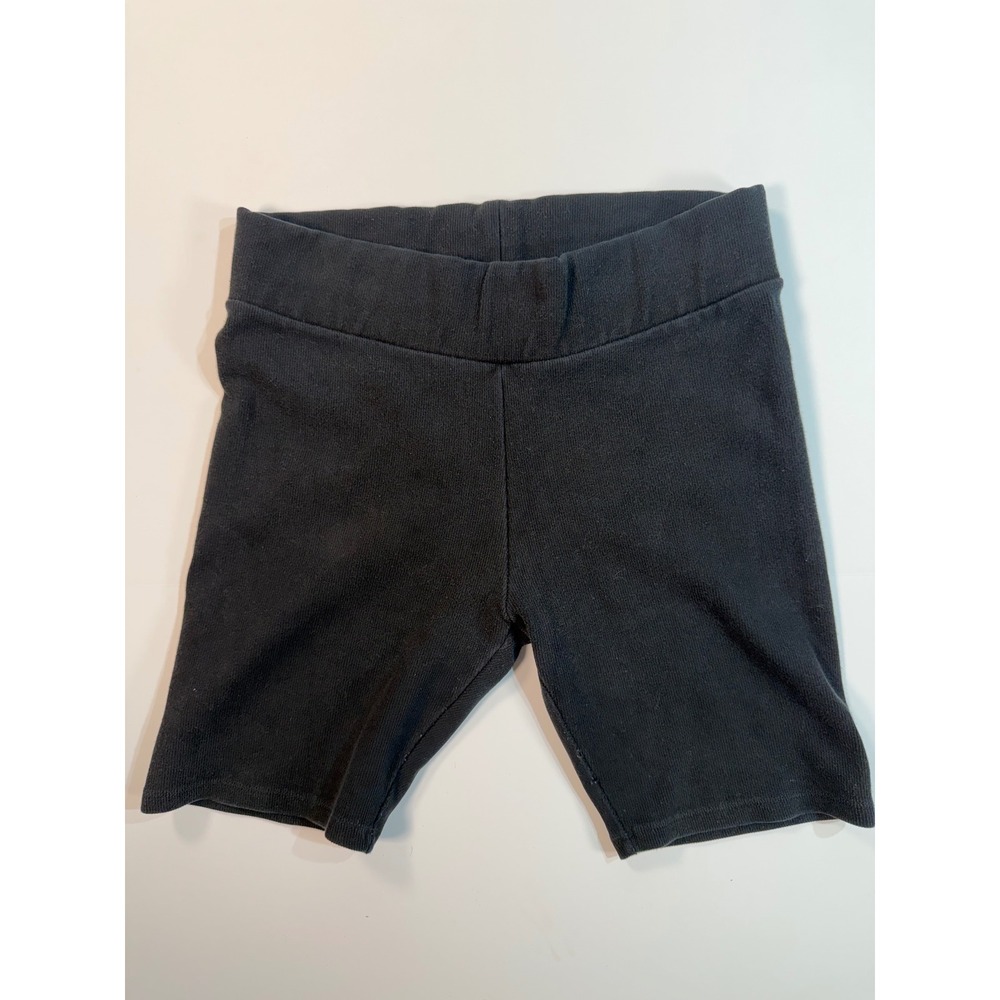AllSaints Womens Black Ribbed Biker Shorts Size US 6 UK 10 EU 38